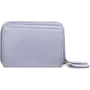 Alpine Swiss Womens Accordion Organizer Wallet Leather Credit Card Case ID Black(Lilac)