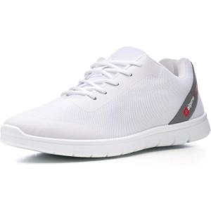 Alpine Swiss Lewis Mesh Sneakers Breathable Lightweight Fashion Trainers(White)