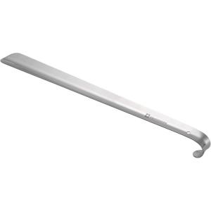 Alpine Swiss Metal Shoe Horn Heavy Duty Stainless Steel Shoe Helper Long 20 inch or 16 inch or 11 inch Short Handle ShoeHorn(Silver)