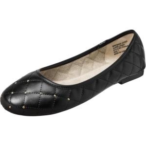 Alpine Swiss Petunia Womens Classic Ballet Flats Embellished Dressy Flat Shoes(Black)