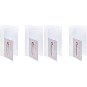 Alpine Swiss Set of 2 Checkbook Plastic Insert 6 Page Card Holder Picture Window (Pack of 2)(Clear)