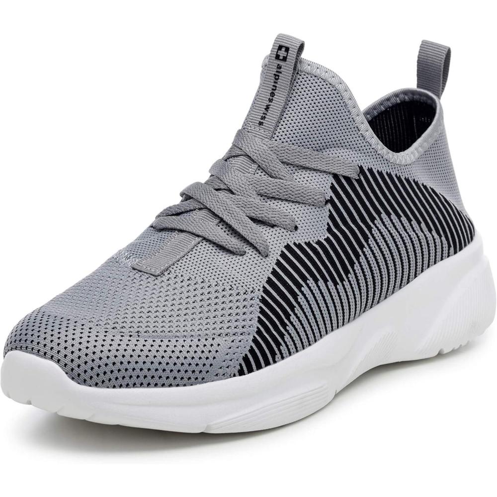 image:imageAlpine Swiss Kyle Mens Lightweight Athletic Knit Fashion Sneakers Gry 8 M US