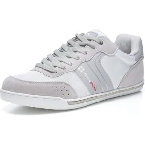 Alpine Swiss Liam Mens Fashion Sneakers Suede Trim Low Top Lace Up Tennis Shoes SLV 9 M US Silver
