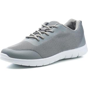 Alpine Swiss Bolt Mens Mesh Sneakers Lightweight Casual Lace Up Tennis Shoes Gray 12 M US