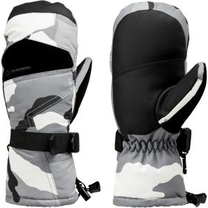 Alpine Swiss Mens Waterproof Gauntlet Ski Mittens Winter Sport Gloves Snowboarding Windproof Warm 3M Thinsulate(Camo)