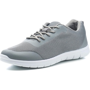 Alpine Swiss Bolt Mens Mesh Sneakers Lightweight Casual Lace Up Tennis Shoes(Grey)